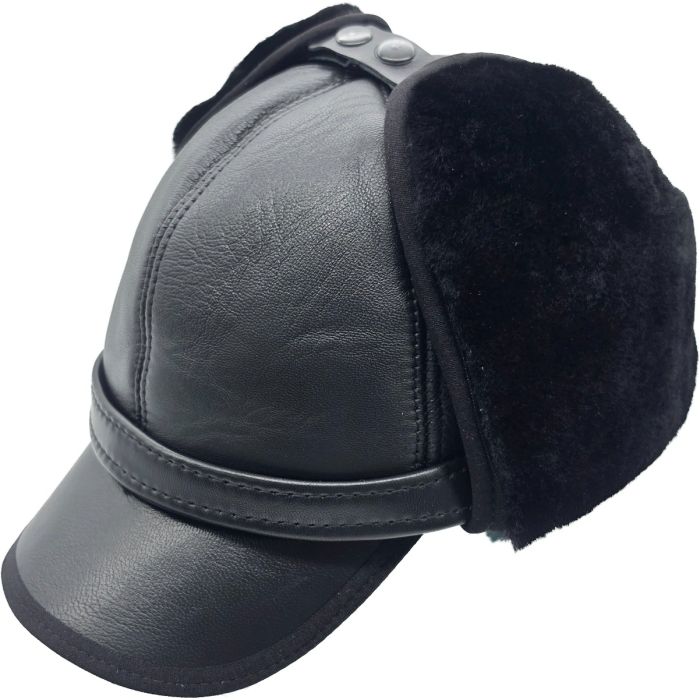 Genuine Leather Trapper Hat