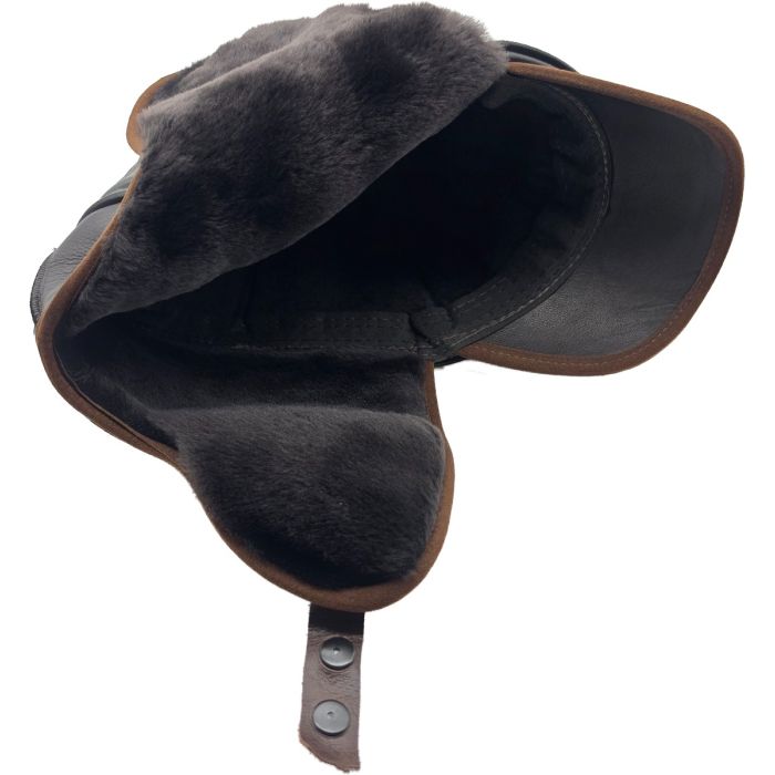 Genuine Leather Trapper Hat