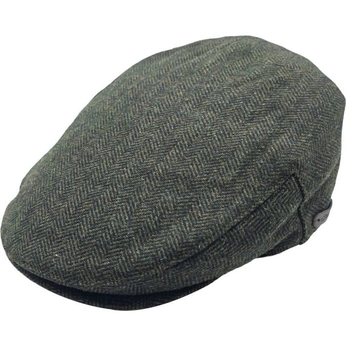 Herringbone Tweed Flat Cap