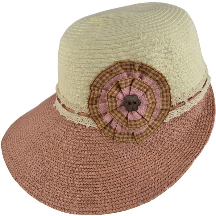 Womens Wide Brim Retro Summer Sun Hat