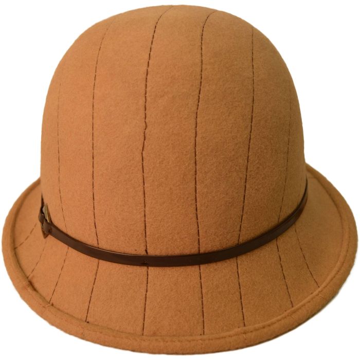Womens Wool Felt Vintage Cloche Hat