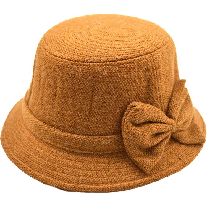 Womens Wool Vintage Cloche Hat