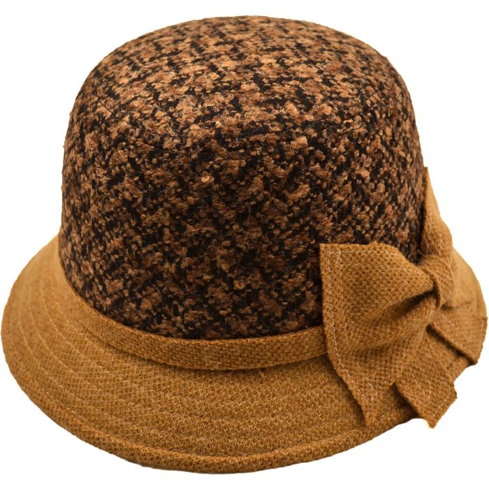 Womens Wool Vintage Cloche Hat