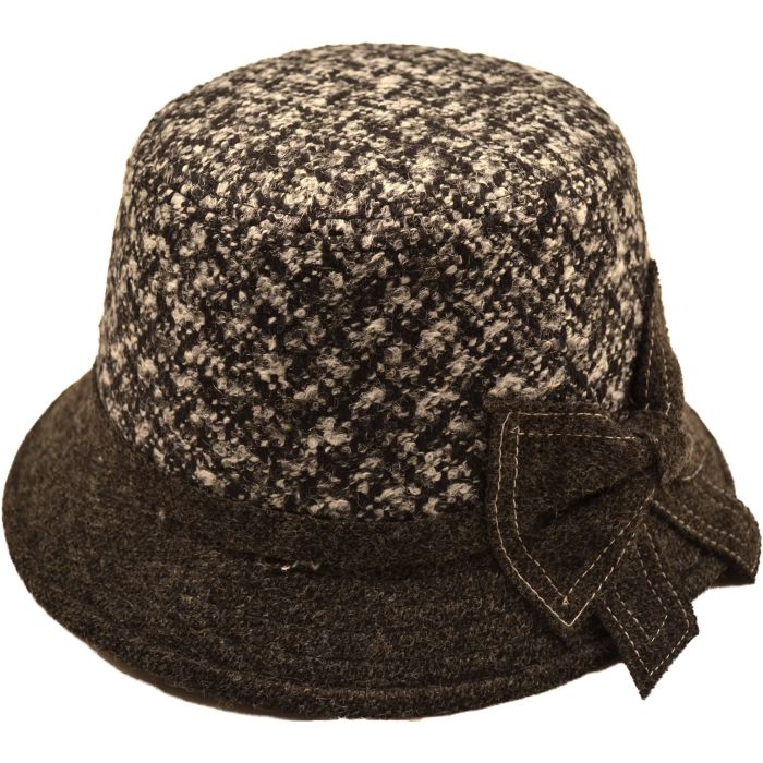 Womens Wool Vintage Cloche Hat