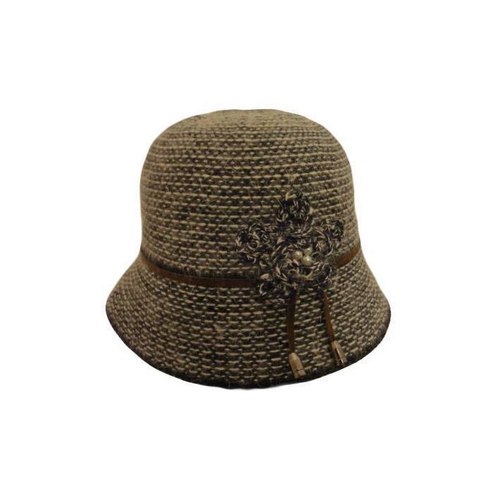 Womens Angora Cloche Hat