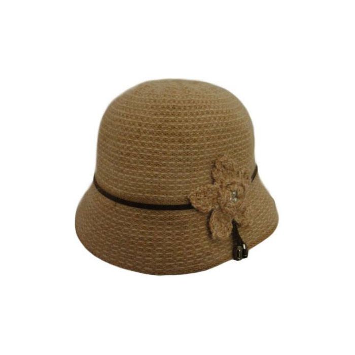 Womens Angora Cloche Hat