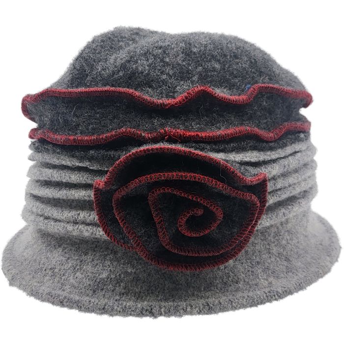 Womens Wool Vintage Cloche Hat