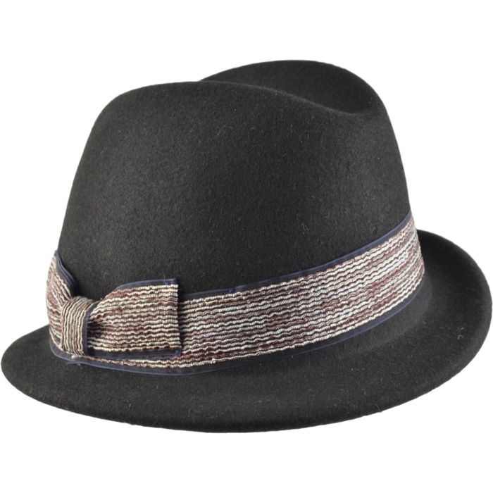 Womens Wool Trilby Cloche Hat