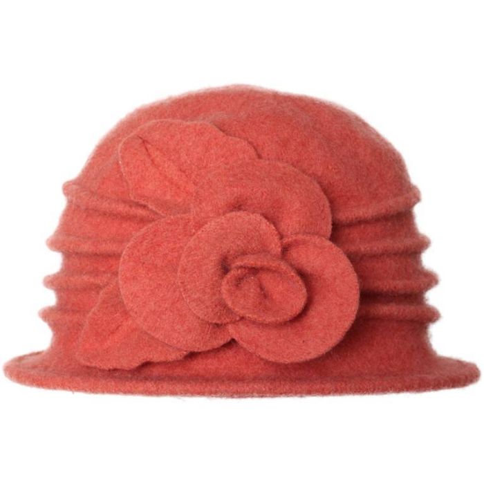 Womens Wool Vintage Cloche Hat