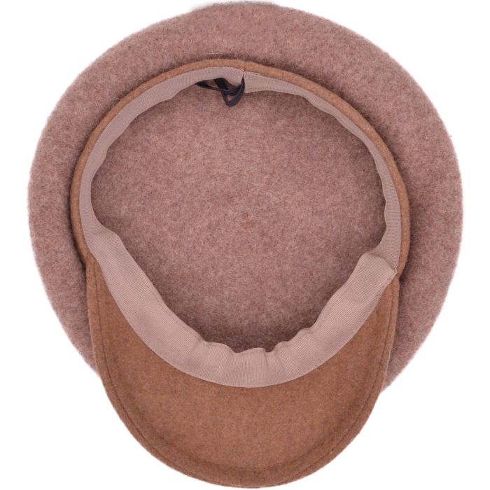 Womens Peaked Wool Cloche Hat