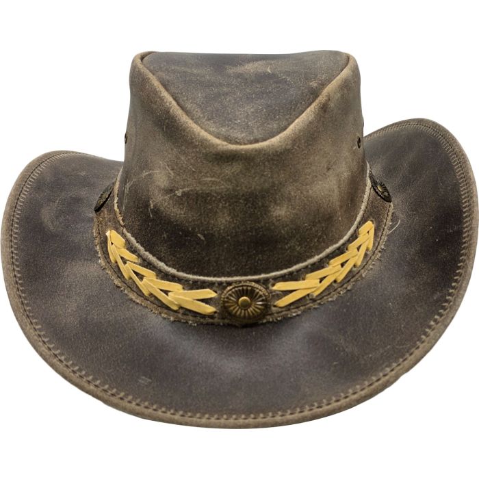 Genuine Crushable Leather Cowboy Hat