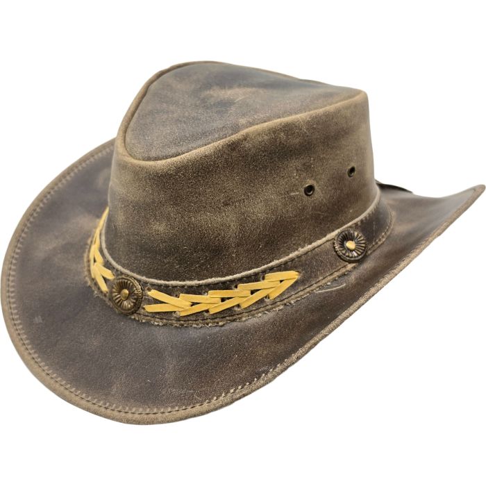 Genuine Crushable Leather Cowboy Hat