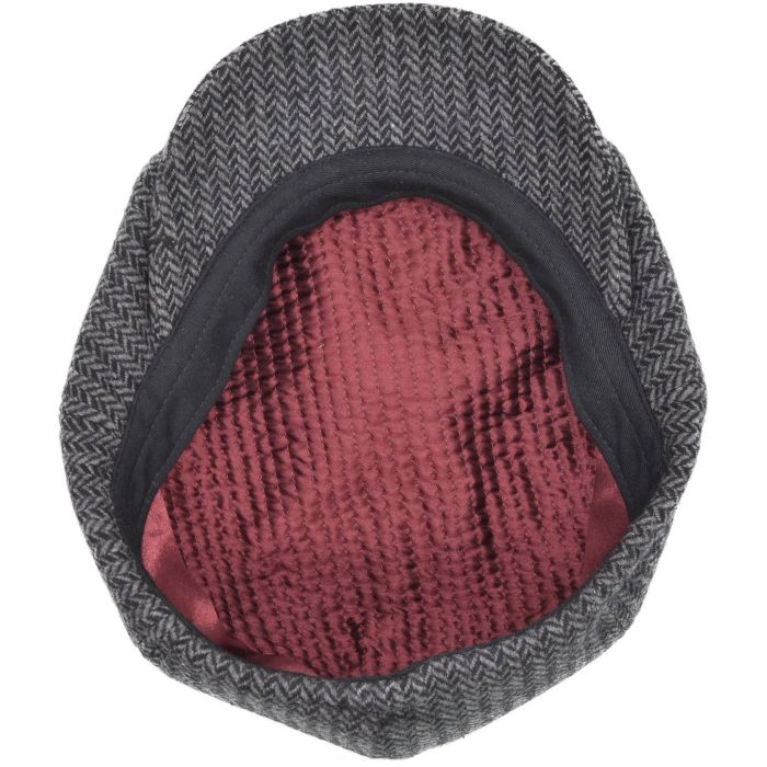 Herringbone Newsboy Cap