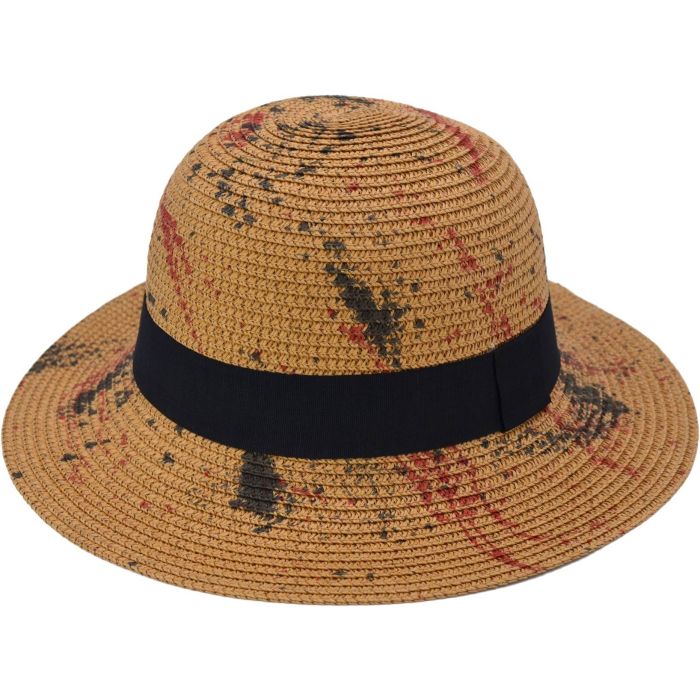 Womens Paint Striped Summer Hat