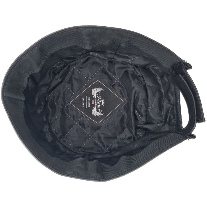 Adjustable Genuine Cowhide Leather Round Cap 