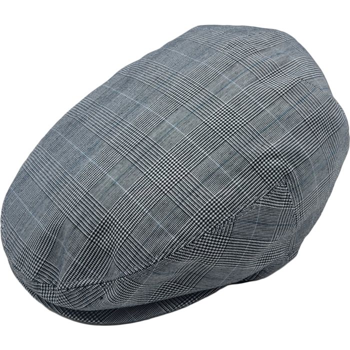 Mens Casual Outdoor Checked Flat Cap