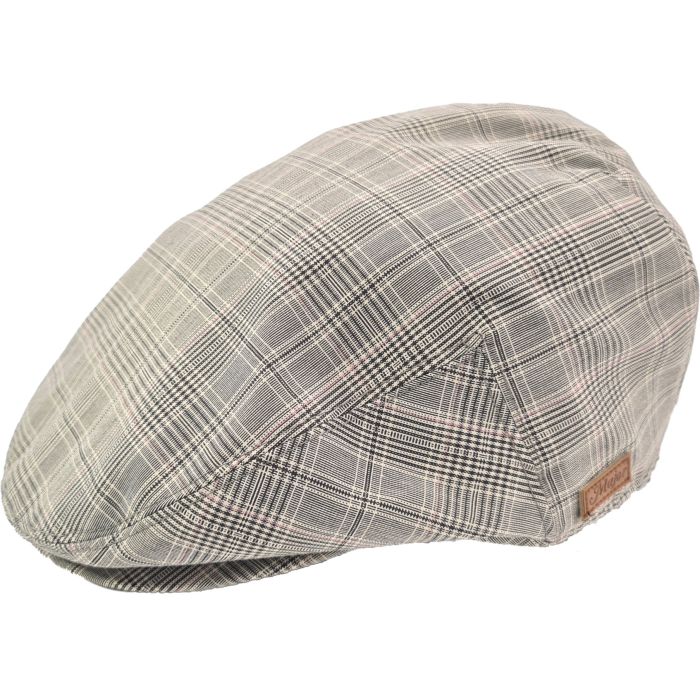 Mens Casual Outdoor Checked Flat Cap