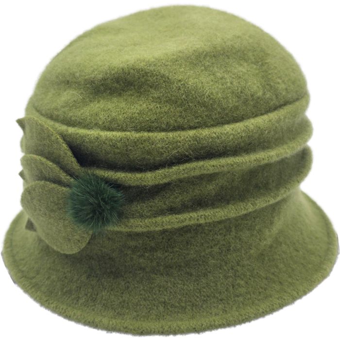 Women's Wool Vintage Cloche Hat