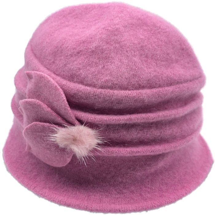Women's Wool Vintage Cloche Hat