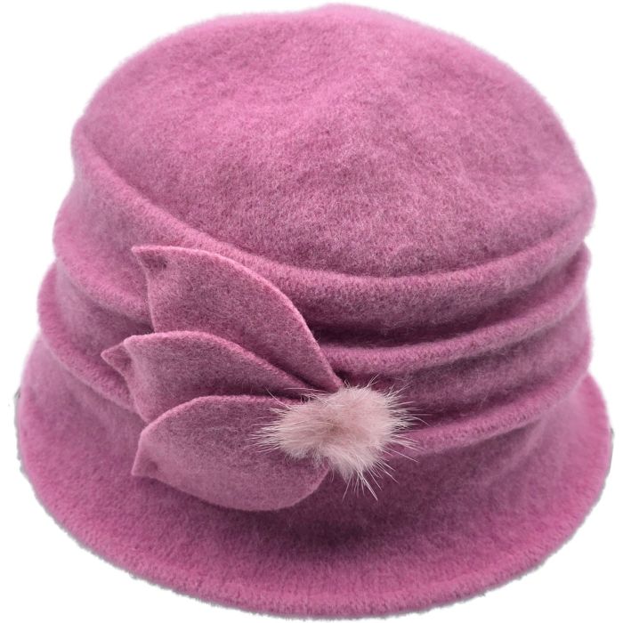 Women's Wool Vintage Cloche Hat
