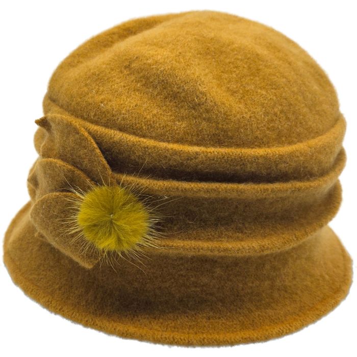 Women's Wool Vintage Cloche Hat
