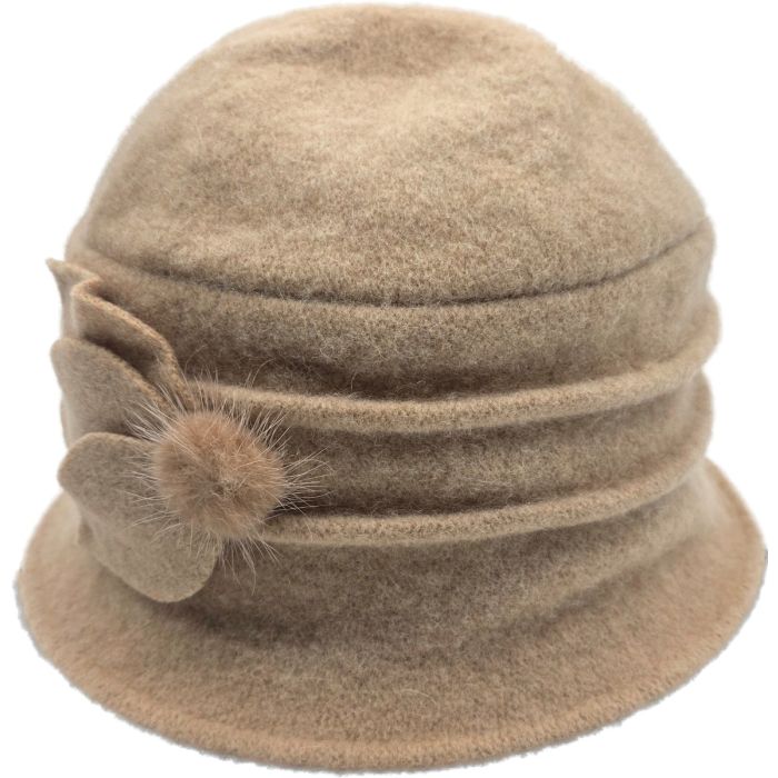Women's Wool Vintage Cloche Hat