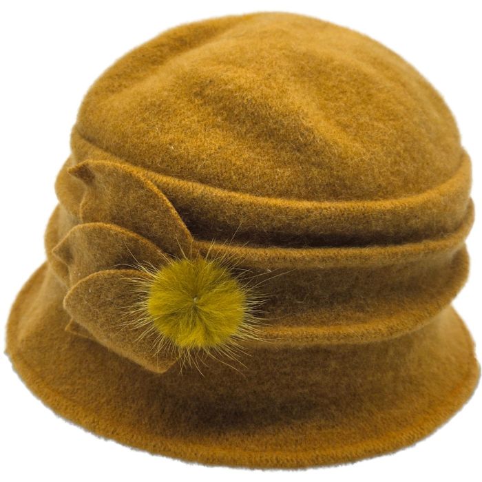 Women's Wool Vintage Cloche Hat