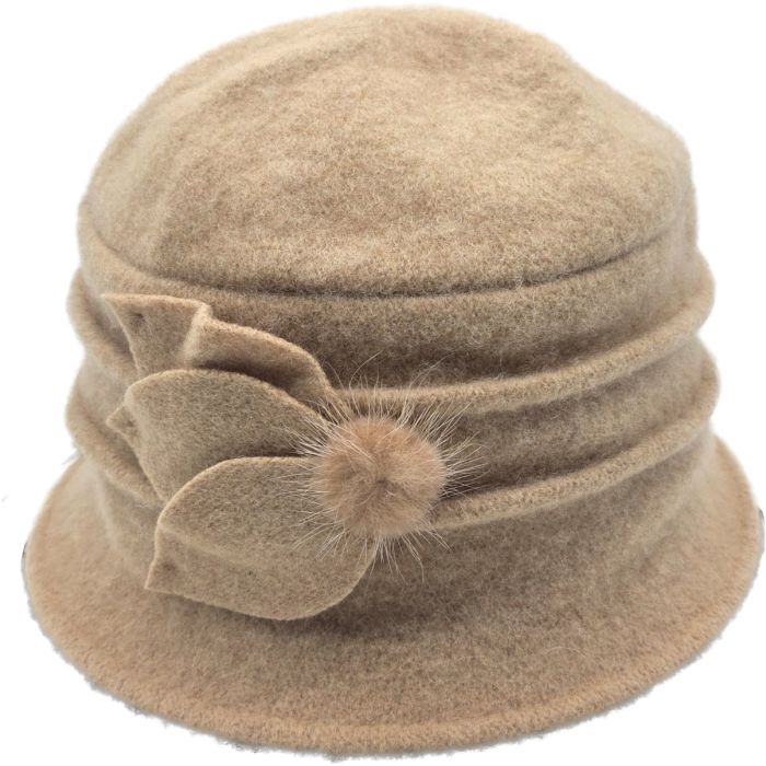 Women's Wool Vintage Cloche Hat