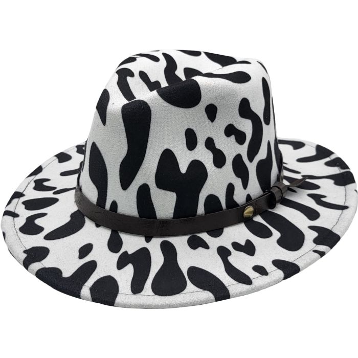 Classic Animal Print Fedora Hat