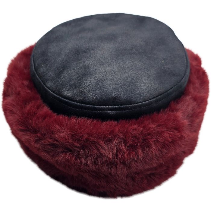 PVC Faux Fur Bandhat Skull Cap