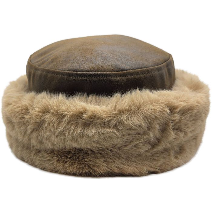 PVC Faux Fur Bandhat Skull Cap