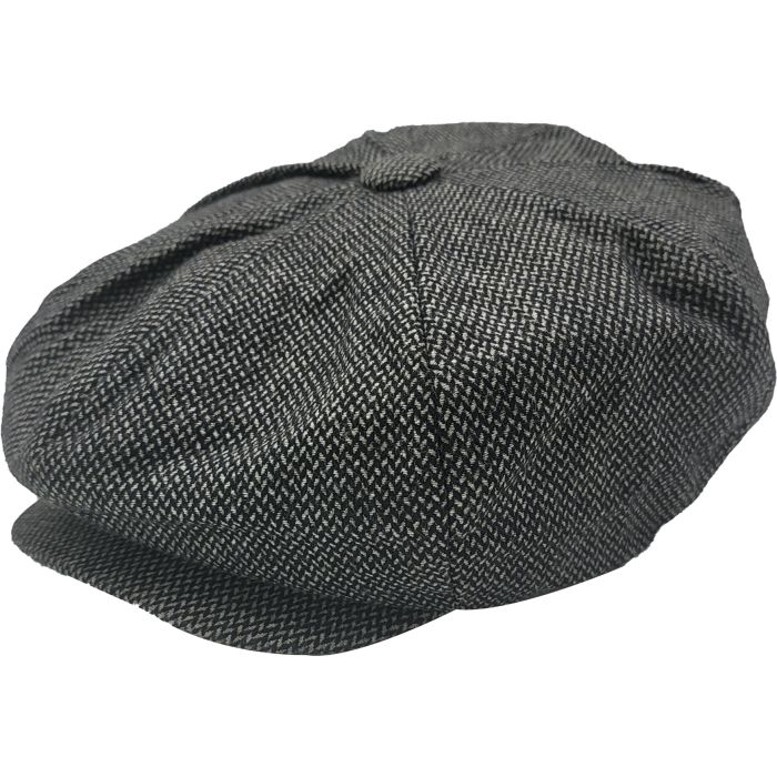 Large Wool Big Apple Newsboy Cap