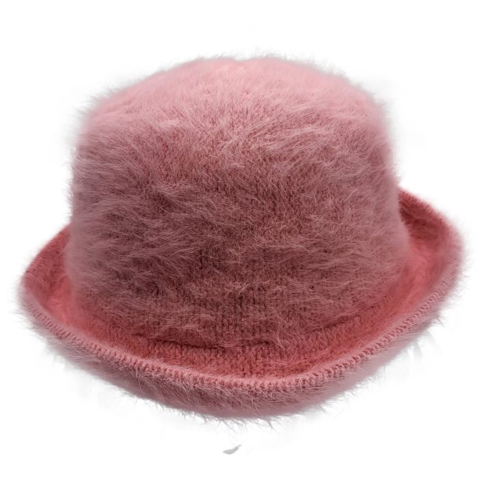 Plain Faux Fur Bucket Hats