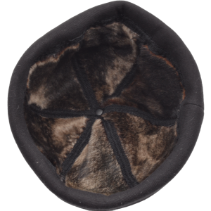 Real Leather Round Bork Hat