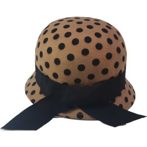 Womens Wool Vintage Cloche Hat