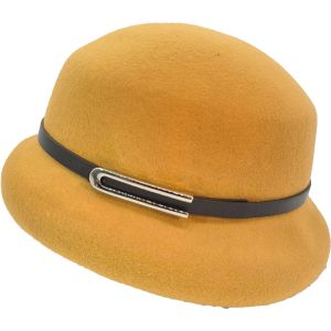 Womens Felt Cloche Bowler Hat
