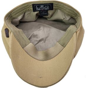 Mens Classic Newsboy/Bakerboy Cap in Beige