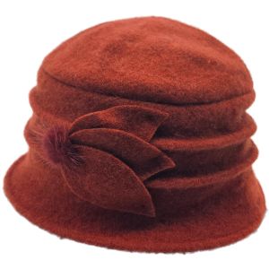 Women's Wool Vintage Cloche Hat