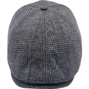 Stylish Checked 6-Panel Flat Cap