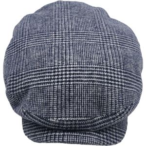 Checked Wool Bond Cap