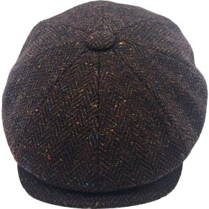 Classic Herringbone Newsboy Cap