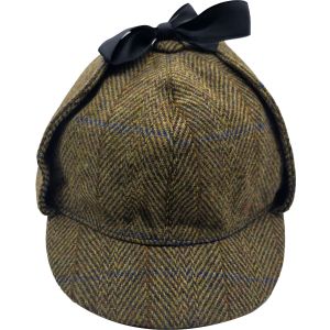 Checked Sherlock Holmes Deerstalker Hat