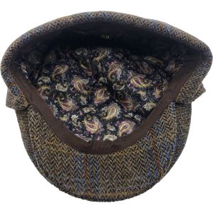 Tweed Flat Cap with Ear Flapped