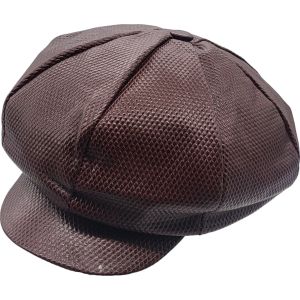 Big Apple Leather Newsboy Cap