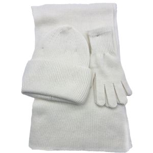 Winter Gift Set – Knitted Beanie, Scarf & Gloves (3-Piece Set)