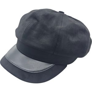Faux Suede Women’s Newsboy Cap