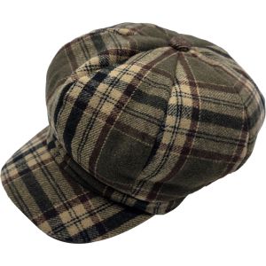 Check Tweed Women’s Newsboy Cap