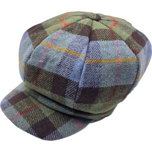 Women’s Checked Tweed Newsboy Cap