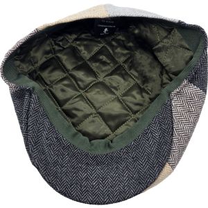 Patchwork Eight Panel Newsboy Cap