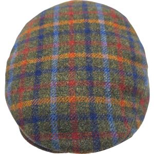 Multi-Coloured Wool Tweed Flat Cap